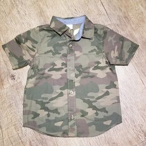 Camo Button Up size 3t